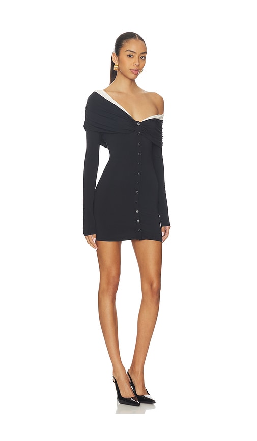 view 2 of 3 Courtney Mini Dress in Black & White