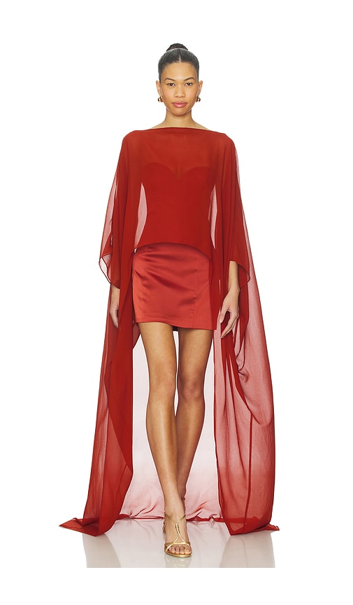 view 4 of 4 Carina Mini Dress in Rust