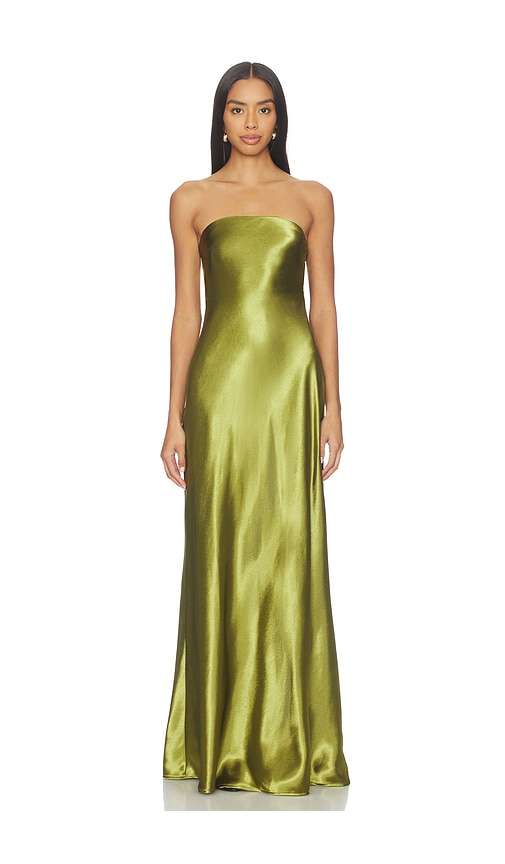 view 2 of 4 Lucy Gown in Chartreuse