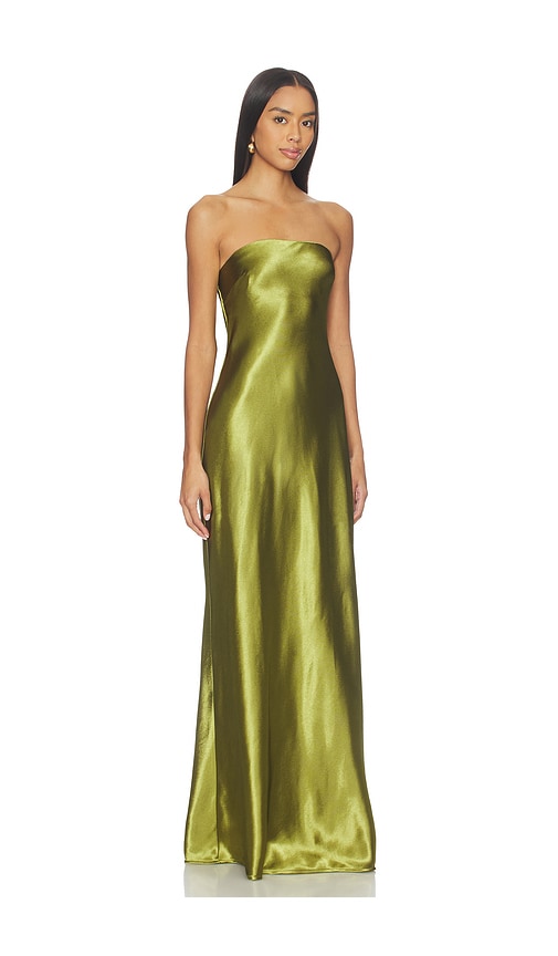 view 3 of 4 Lucy Gown in Chartreuse