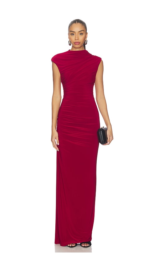 view 1 of 3 Rowyn Gown in Dark Red