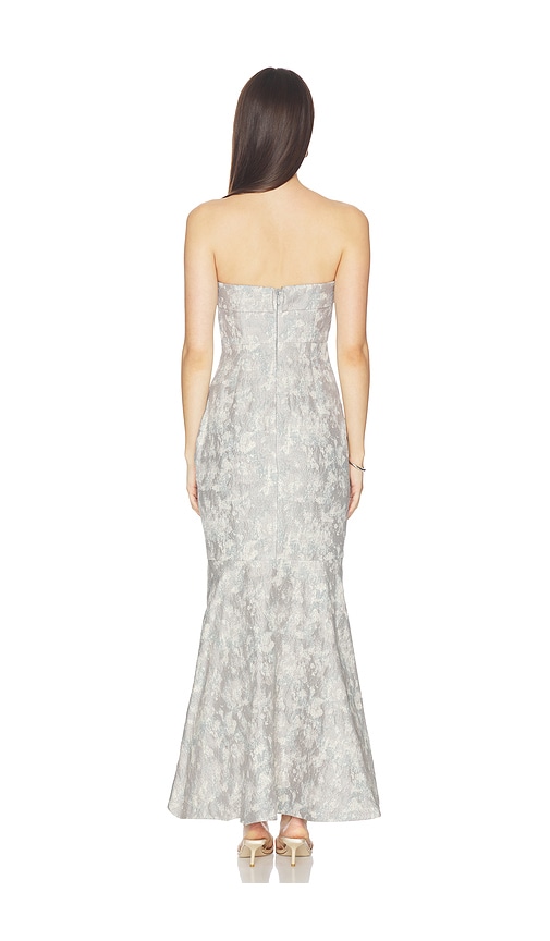 view 3 of 3 Hazel Midi Dress in Blue & Tan