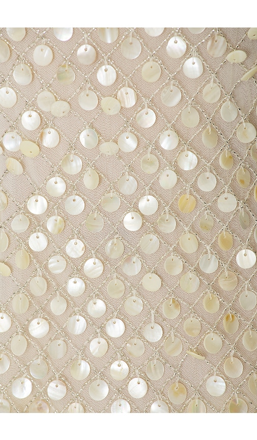 view 5 of 5 Annie Beaded Mini Dress in White Shell