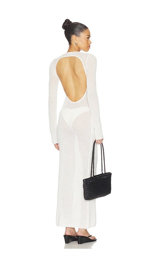 view 1 of 4 Evette Knit Maxi Dress in White