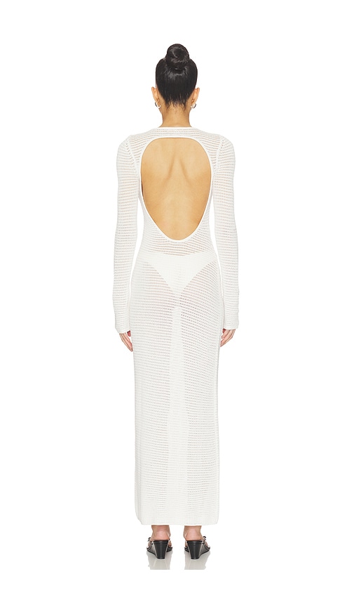 view 4 of 4 Evette Knit Maxi Dress in White