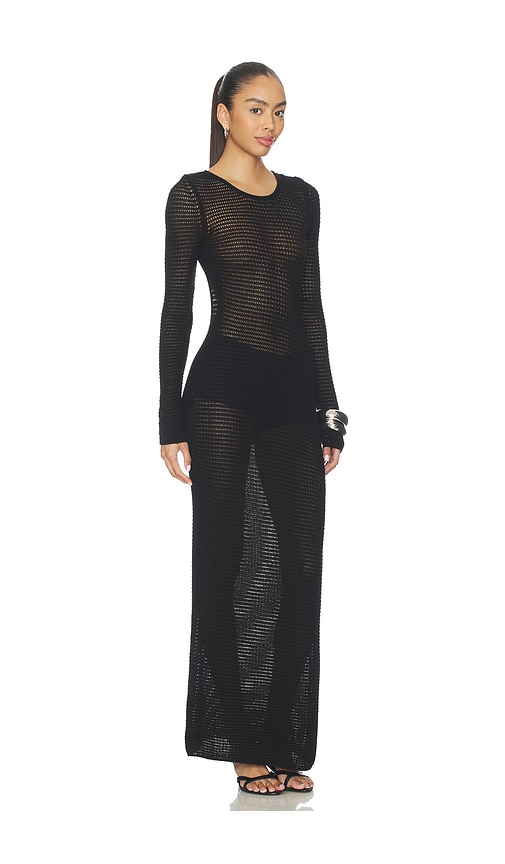 view 3 of 4 Evette Knit Maxi Dress in Black