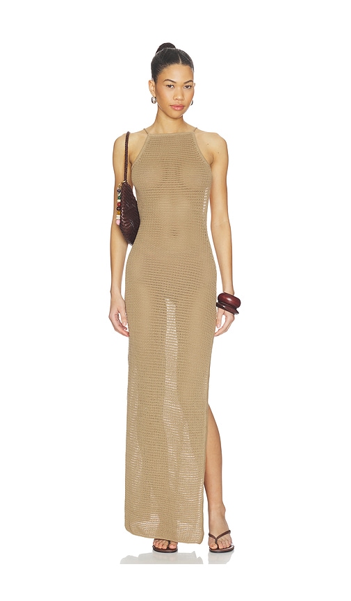 view 1 of 4 Cecille Knit Maxi Dress in Neutral