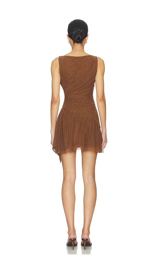 view 3 of 3 Amari Mini Dress in Chocolate Brown