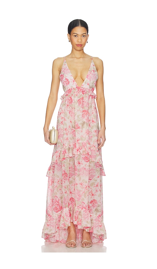 view 1 of 3 Cristina Gown in Pink Floral