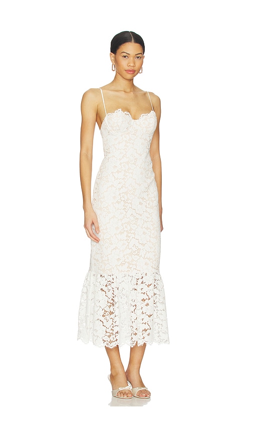 view 2 of 3 Teagan Midi Dress in White