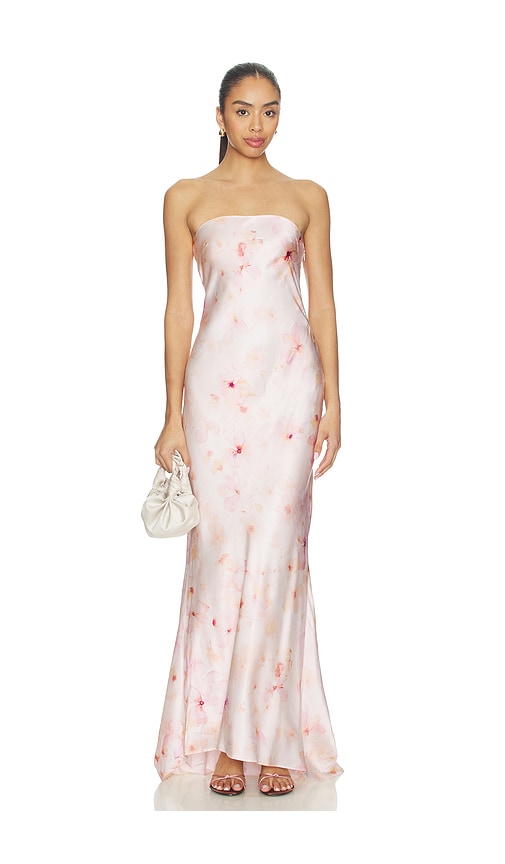 view 1 of 4 Ines Gown in Light Pink Floral