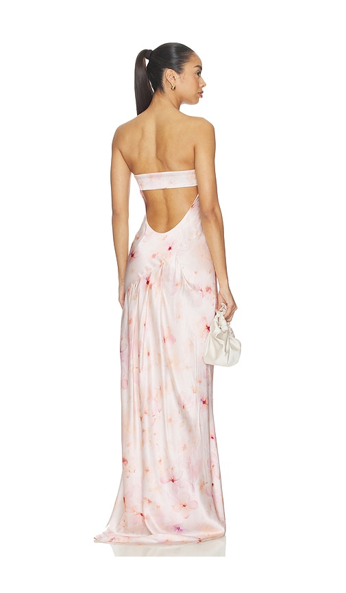 view 4 of 4 Ines Gown in Light Pink Floral
