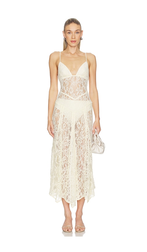 view 1 of 3 Skye Midi Dress in Vanilla