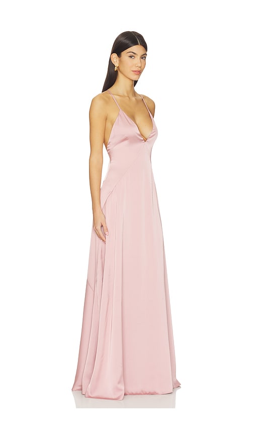 view 2 of 3 Gaia Gown in Mauve Pink
