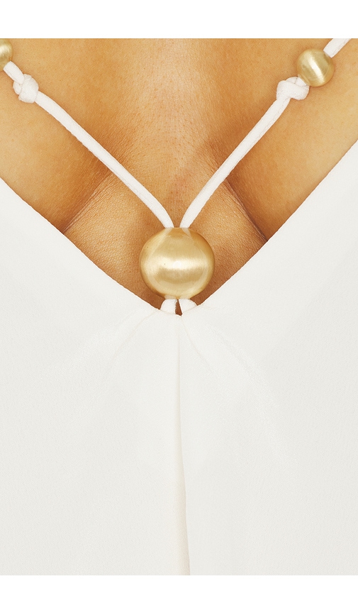 view 5 of 5 Cala Silk Mini Dress in Ecru