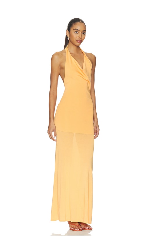 view 2 of 3 Jennis Halter Maxi Dress in Sunset Orange