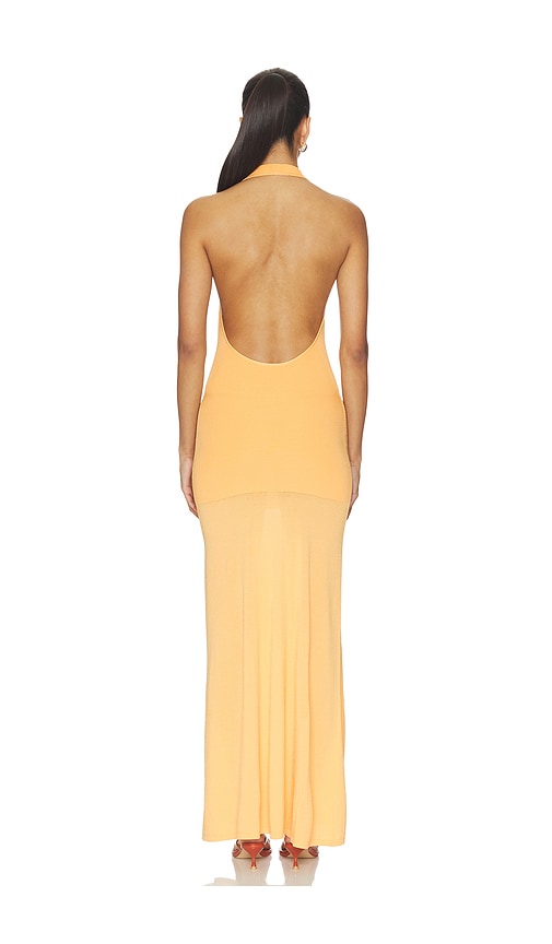 view 3 of 3 Jennis Halter Maxi Dress in Sunset Orange