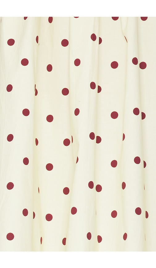 view 4 of 4 x Emma Rose Dev Mini Dress in Yellow Brown Dot