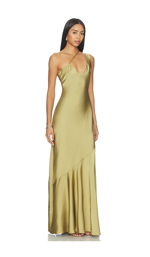 view 2 of 3 Gail Gown in Olive Green