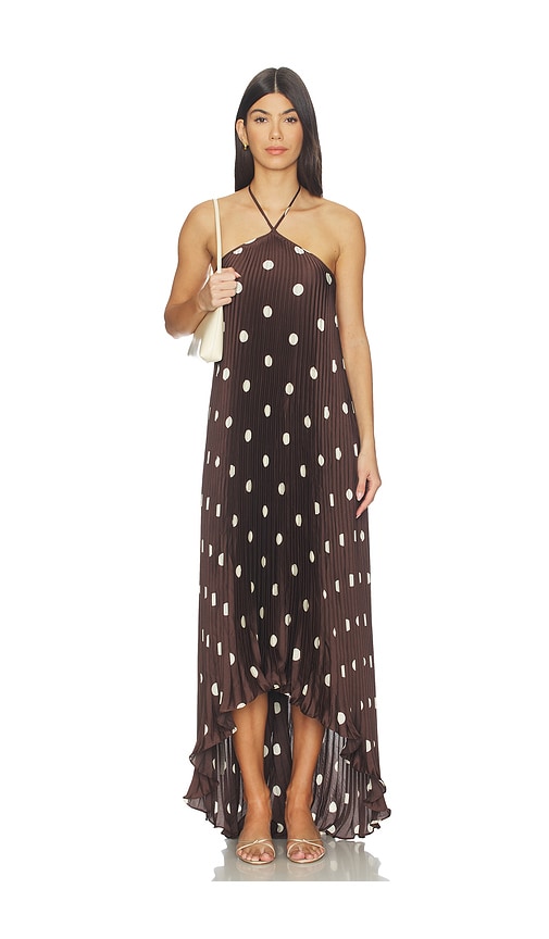 view 2 of 5 Kiki Maxi in Brown & Ivory Dot