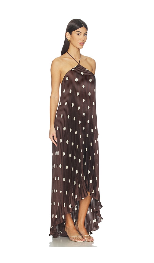 view 3 of 5 Kiki Maxi in Brown & Ivory Dot