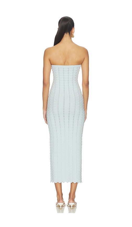 view 3 of 3 Kimani Strapless Maxi Dress in Dusty Blue