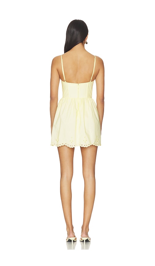 view 3 of 4 Jasmine Mini Dress in Pale Yellow