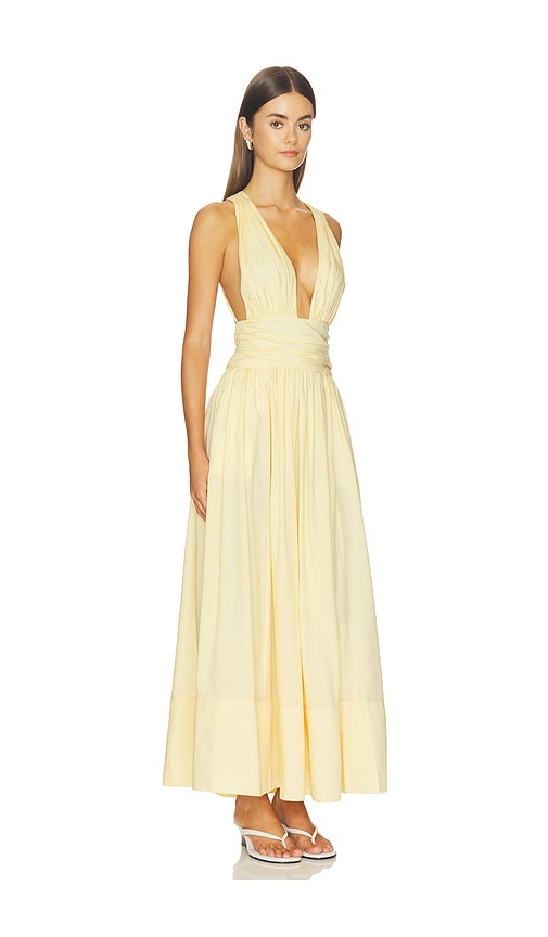 view 2 of 3 Sarina Midi Dress in Baby Yellow