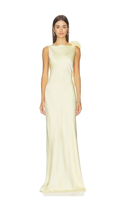 view 2 of 4 Angela Gown in Butter Yellow