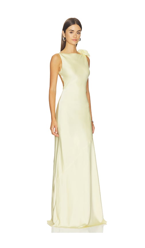 view 3 of 4 Angela Gown in Butter Yellow