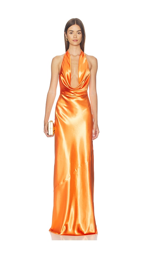 view 1 of 3 Camila Gown in Orange