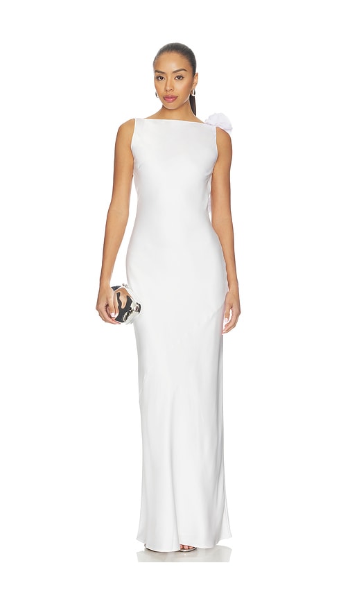 view 2 of 3 Angela Gown in White