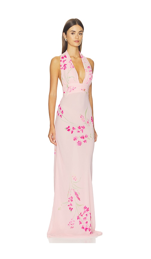 view 2 of 3 Ellison Gown in Pink Floral