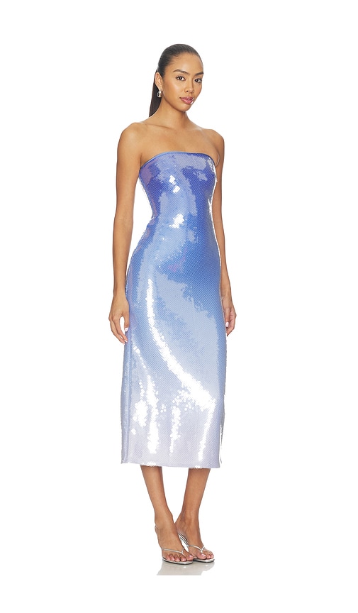 view 2 of 4 Alora Sequin Midi Dress in Blue Ombre
