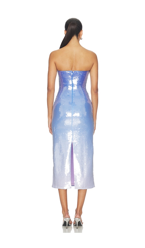 view 3 of 4 Alora Sequin Midi Dress in Blue Ombre