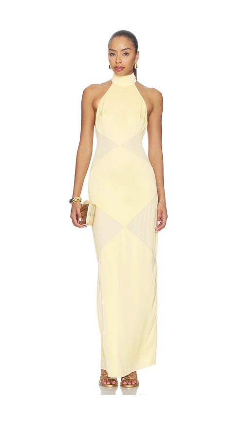 view 1 of 3 Mariella Gown in Baby Yellow
