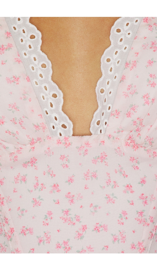 view 4 of 4 Karlie Mini Dress in Light Pink Floral