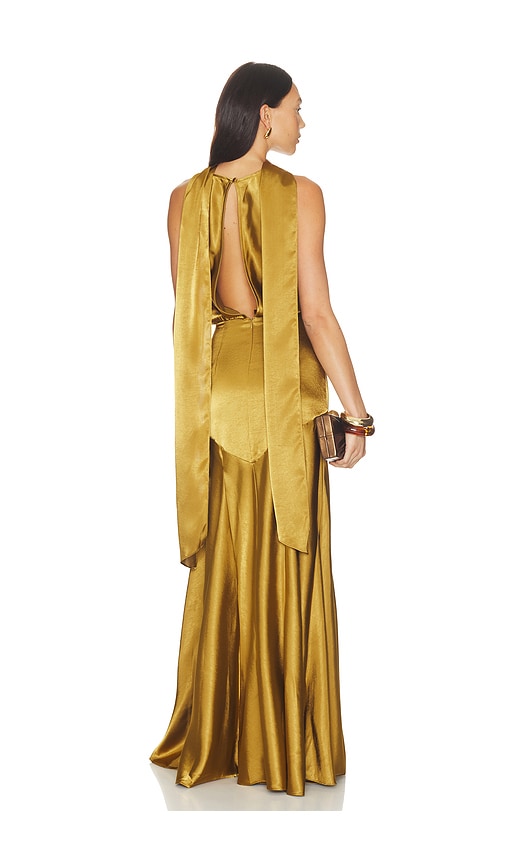 view 4 of 4 Bethany Gown in Olive
