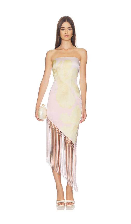 view 1 of 3 Tory Midi Dress in Pink & Yellow Floral