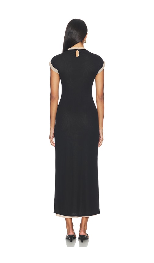 view 3 of 3 Shera Midi Dress in Black & Nude