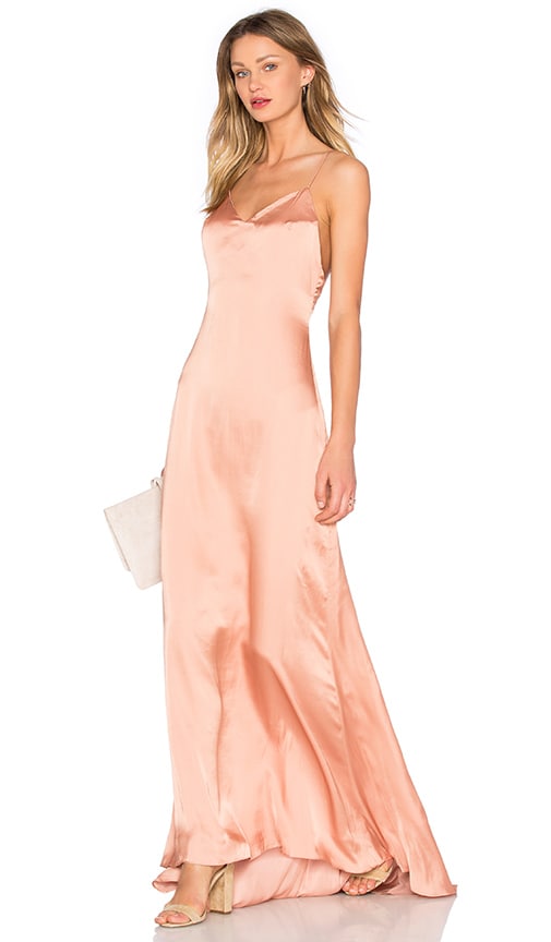 blush pink slip dress