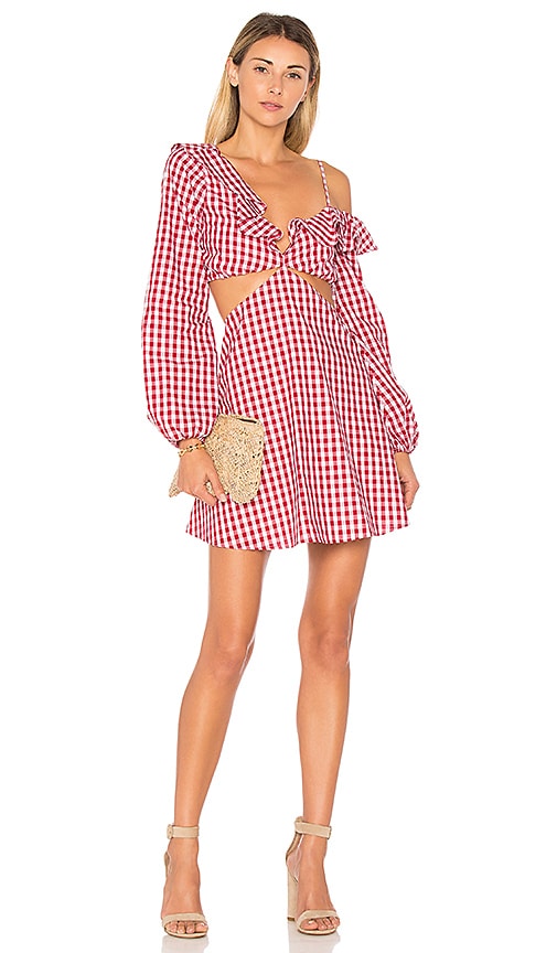 view 1 of 3 X REVOLVE Love Bliss Mini Dress in Red Gingham