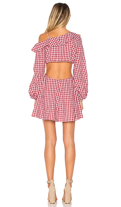 view 3 of 3 X REVOLVE Love Bliss Mini Dress in Red Gingham