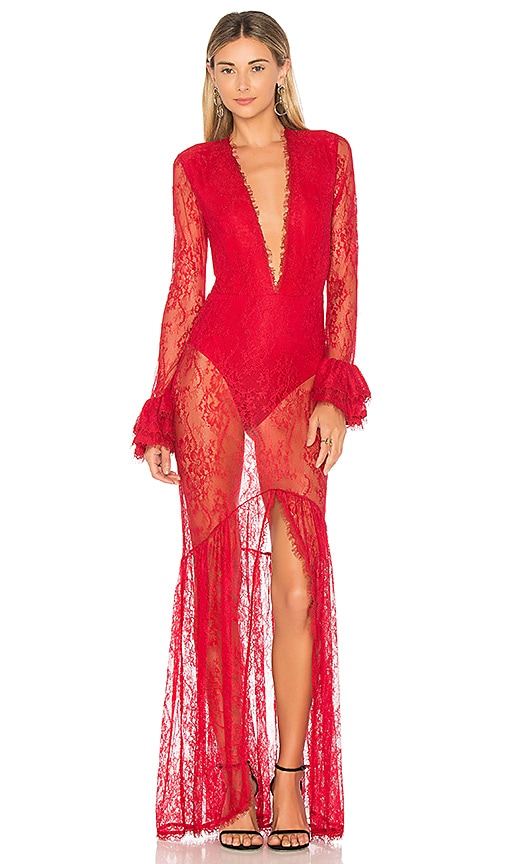 view 1 of 3 x REVOLVE Zelda Gown in Red