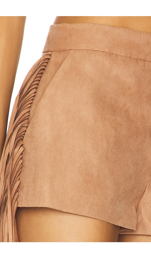 view 7 of 7 Chase Faux Suede Short in Camel