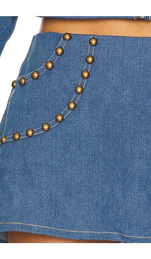 view 6 of 6 Palmer Skort in Medium Blue