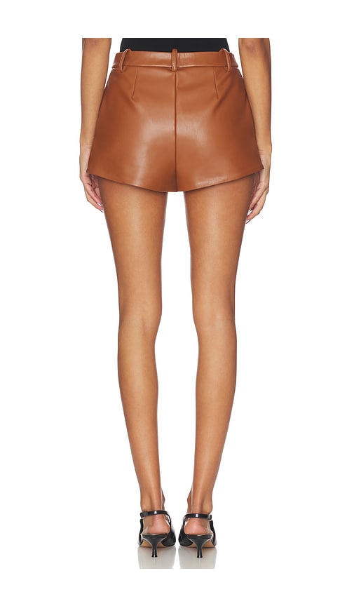 view 4 of 6 Gemma Faux Leather Short in Camel