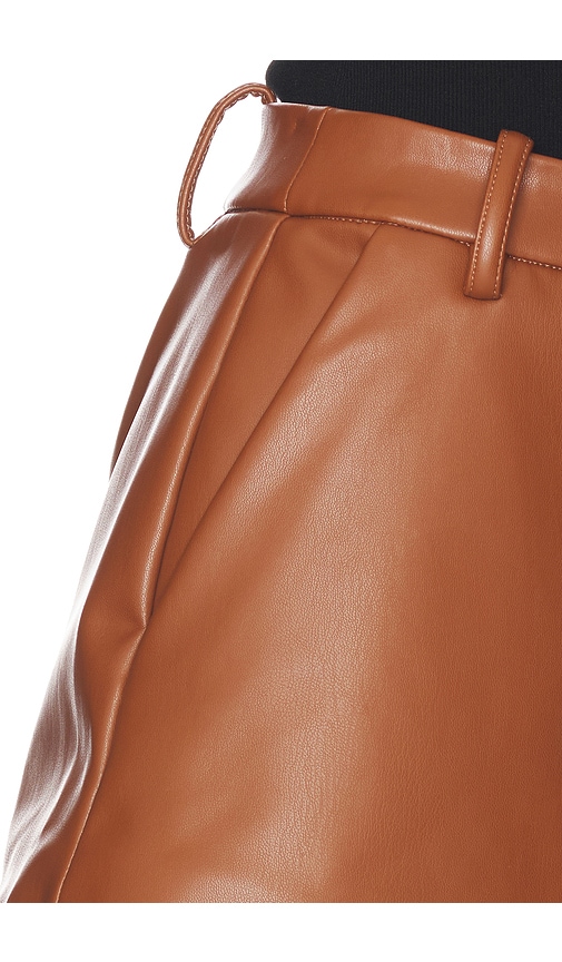 view 6 of 6 Gemma Faux Leather Short in Camel