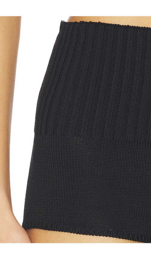 view 6 of 6 Lanney Knit Mini Short in Black