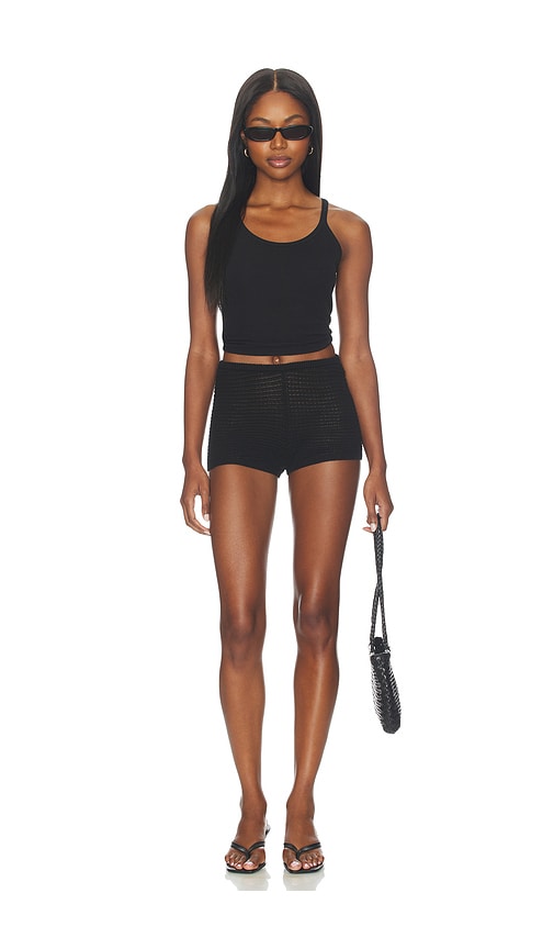 view 5 of 6 Evette Knit Short in Black